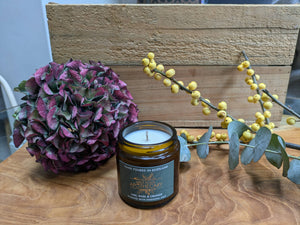 Small Amber Jar - Lime with Basil & Orange