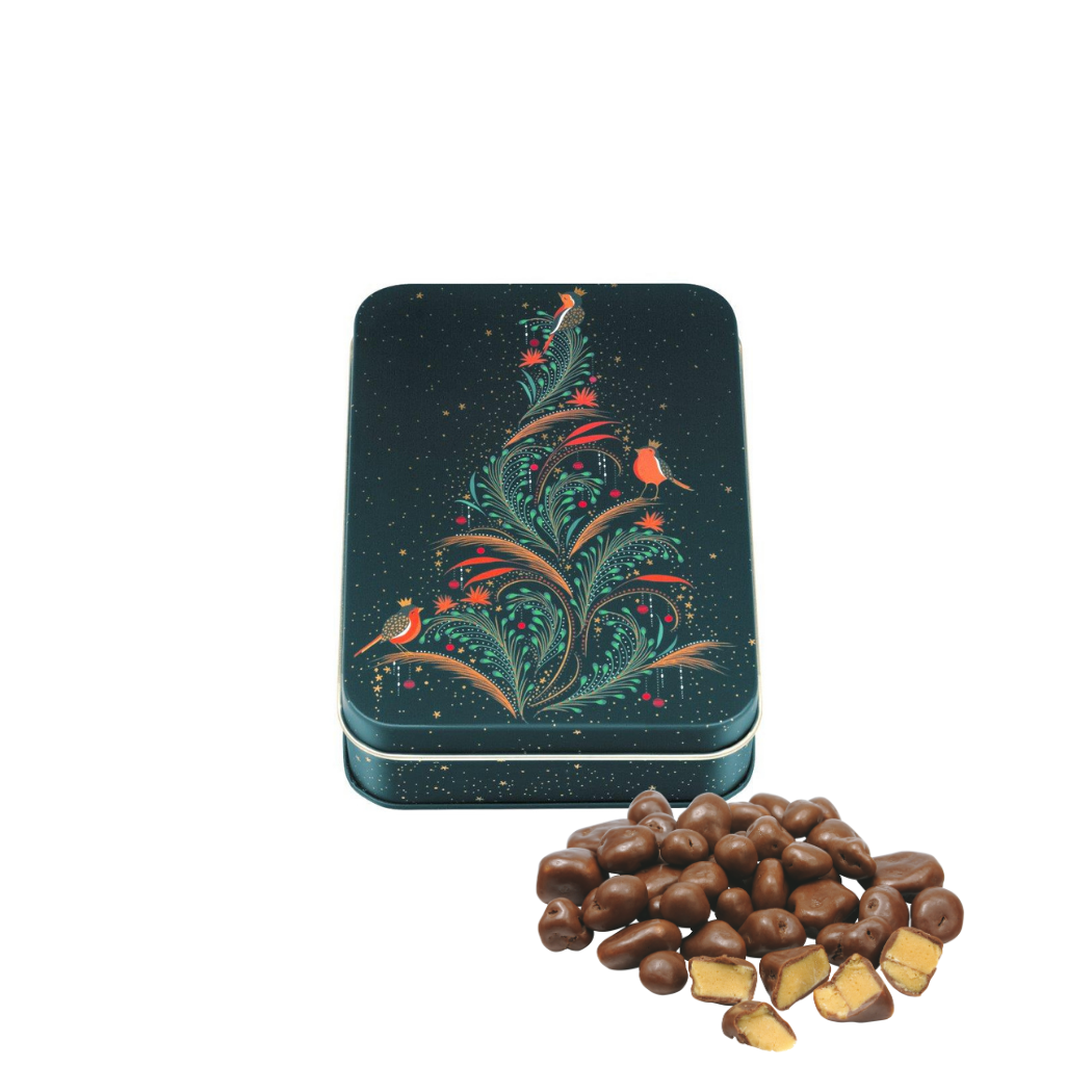 Sara Miller Christmas - Robin Small Rect / Honeycomb Crunch