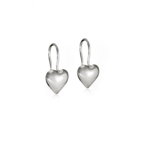 Tales From The Earth Silver Love Heart Earrings Small