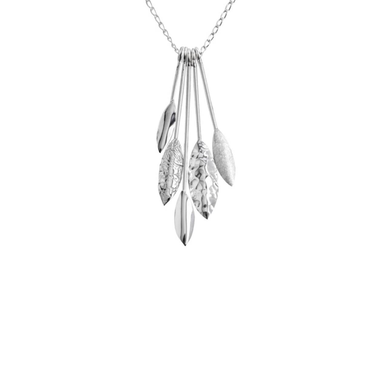 Chris Lewis Hanging Leaves Necklace