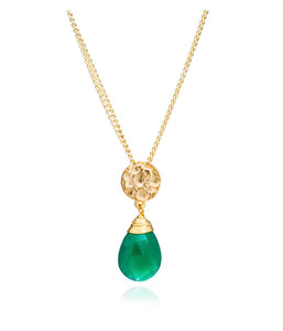 Classic Athena Gemstone Necklace - Gold