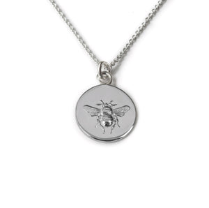 Tales From The Earth Silver Busy Bee Necklace