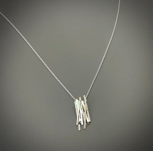 Chris Lewis Tweed Pendant Necklace